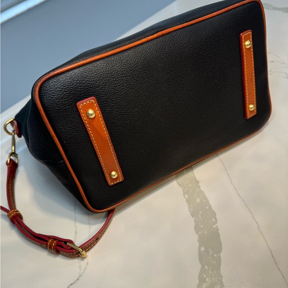 Dooney & Bourke Pebble Black and Brown Satchel Bag - Picture 8 of 15